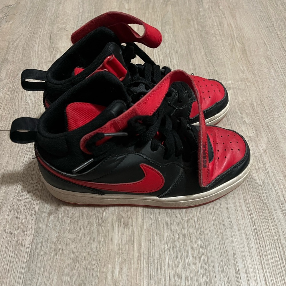 Kids Black and Red Sneakers